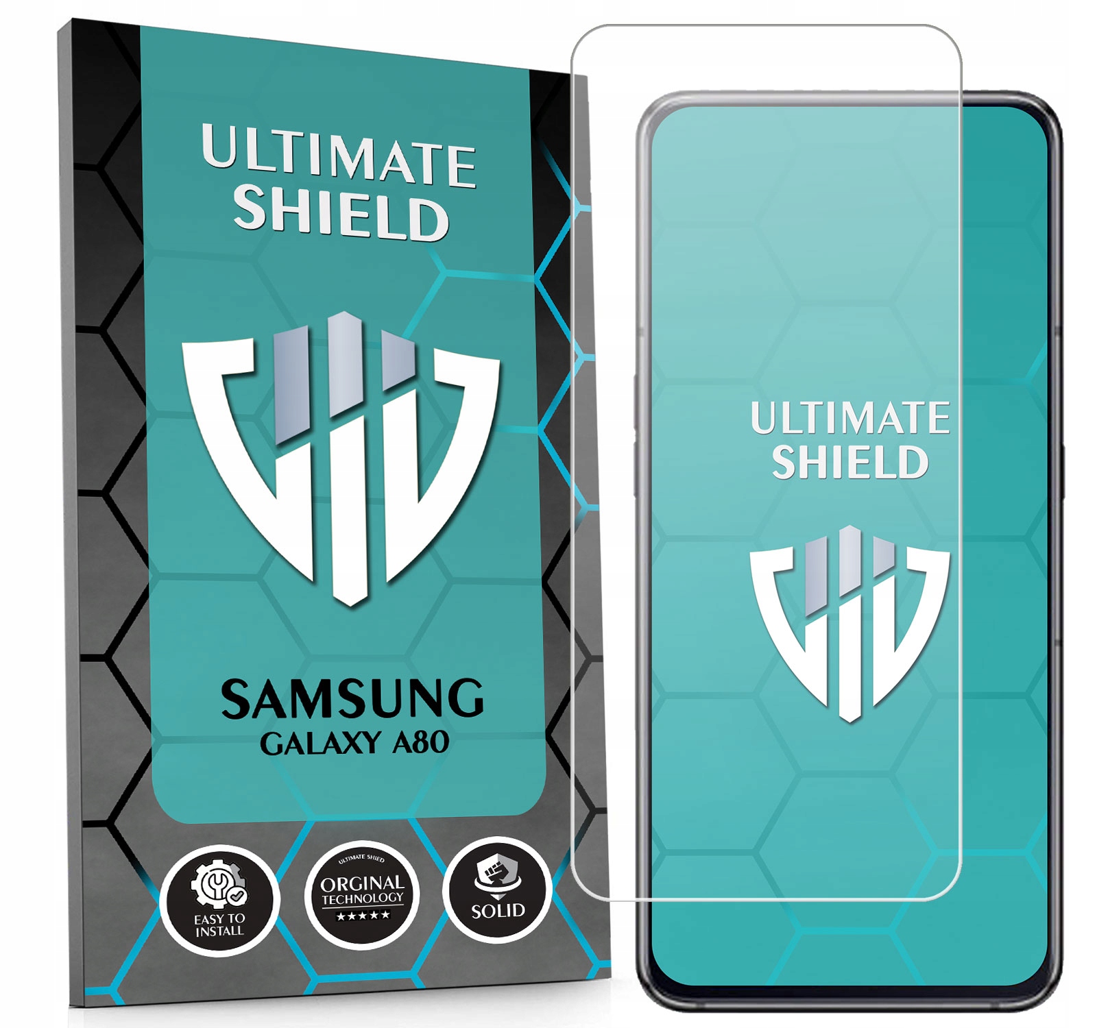 Sklo 3x Displej 7x Fotoaparát Rychlý Objektiv Pro Samsung Galaxy A80