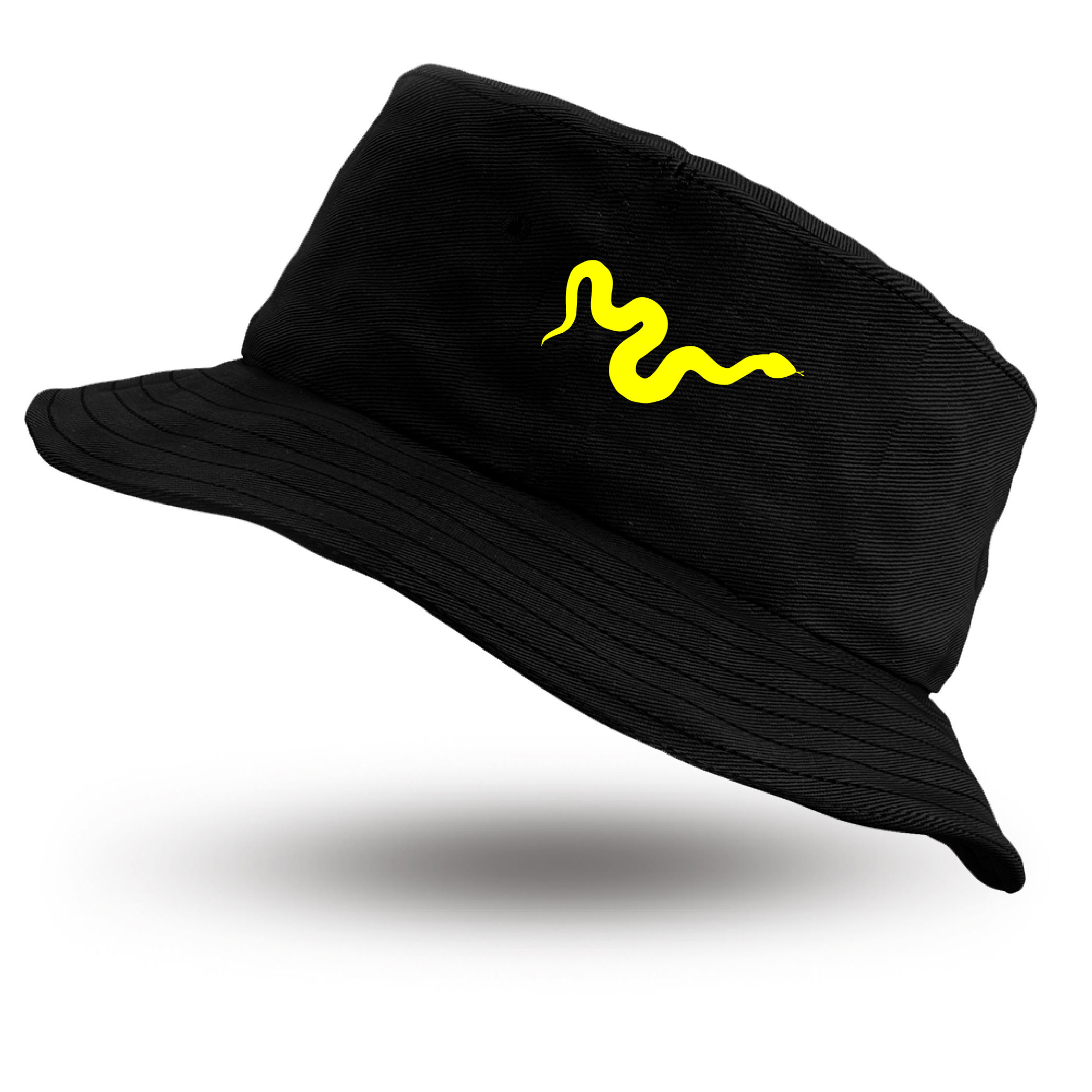 

Stylowy Kapelusz Bucket Hat Żóły Wąż Snake Modny