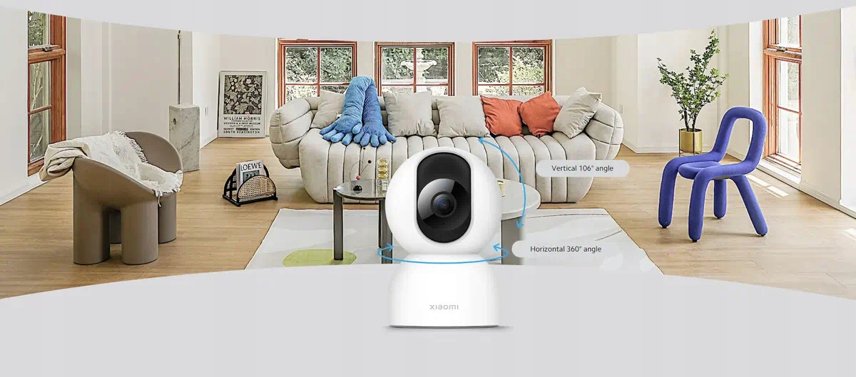 Kamera IP WiFi Xiaomi Smart Camera C400 1440p OBROTOWA 360° 2.5K 4MPX Rozdzielczość 4 Mpx