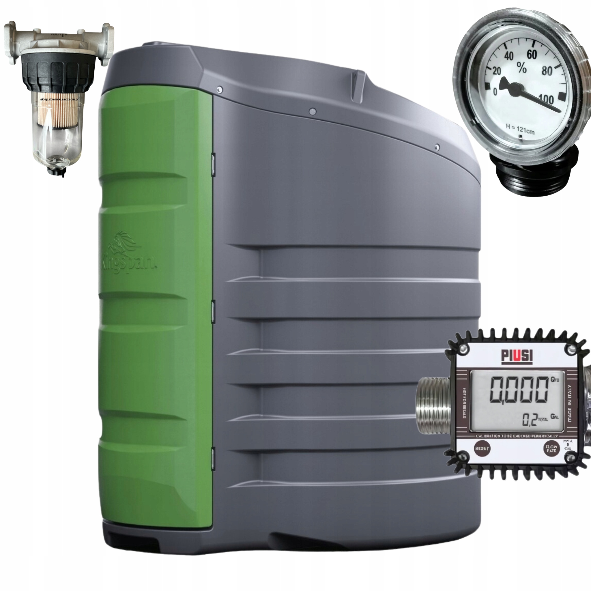Palivová nádrž 1500L FuelMaster dvouplášťová nadzemní sada