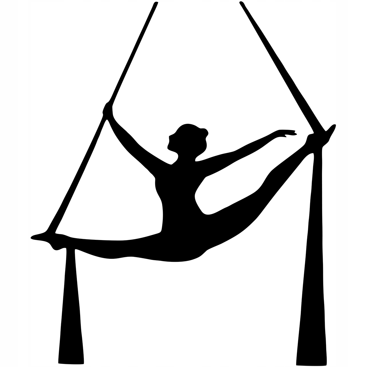 

Naklejka na auto Akrobatyka Aerial Dancer 13x15