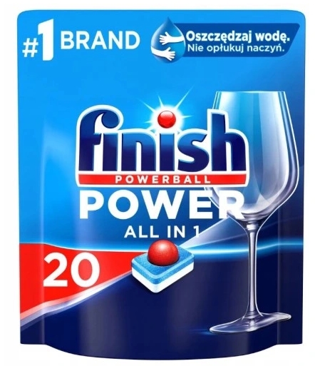 

Finish, All in 1 Tabletki do zmywarki, 20 sztuk