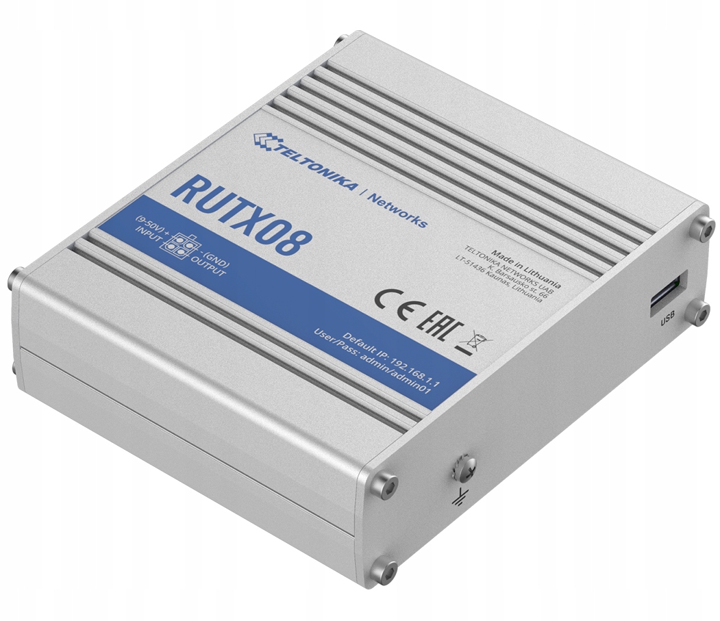 Průmyslový router RUTX08 Bez Wi-Fi 10/100/1000 Mbit/s Porty Ether