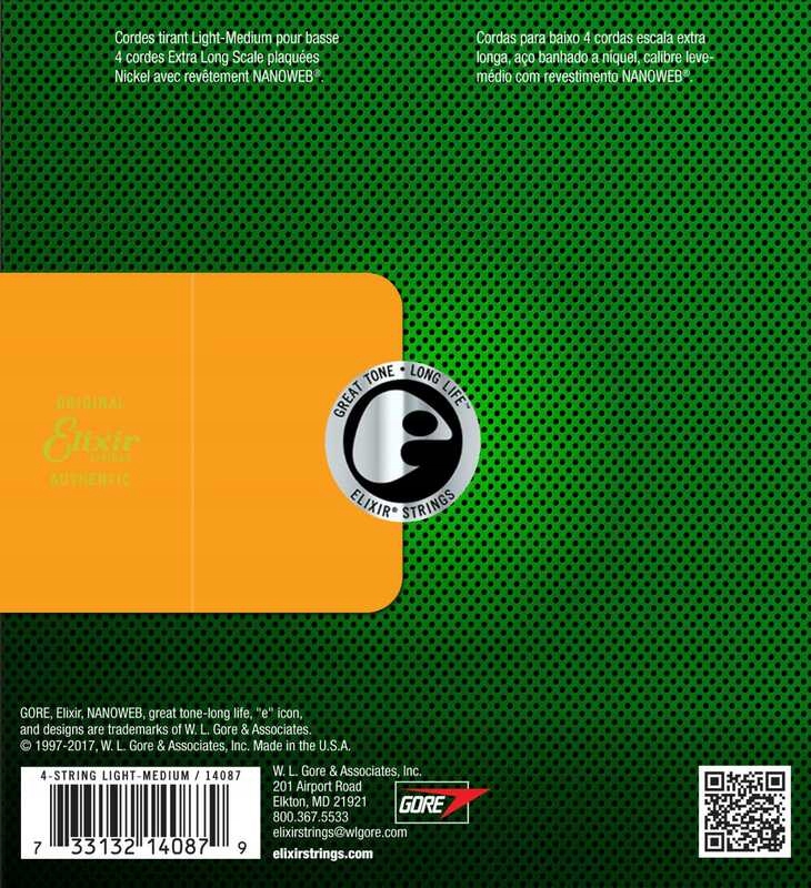 Elixir (45-105) NanoWeb Extra Long Kod producenta ELIXIR 14087