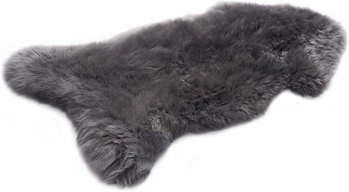 Ovčí kůže, kobereček, ovčí kůže kožešina, koberec M Šedá