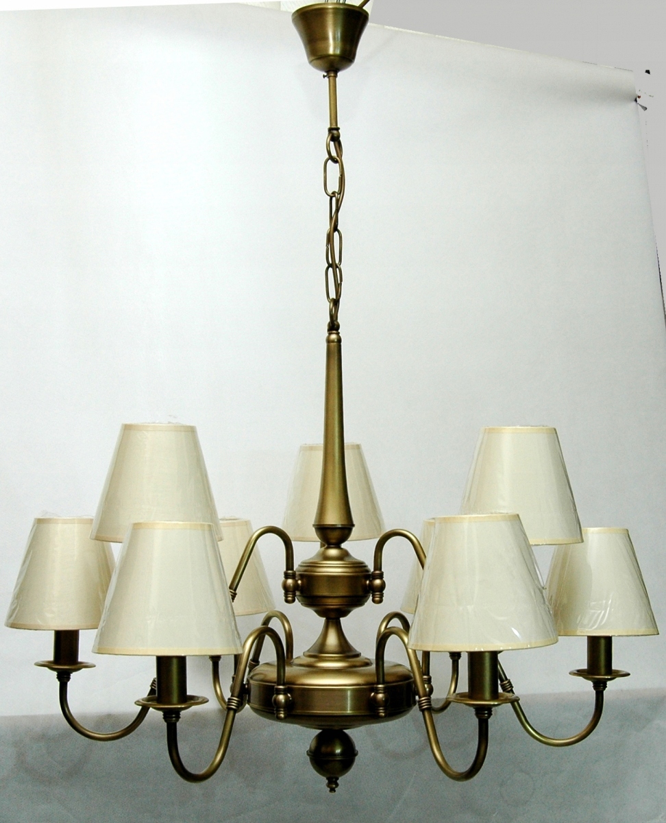 Mosadzný luster, mosadzná závesná lampa