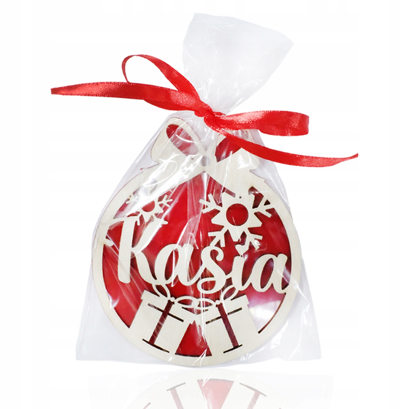 

duża Bombka z imieniem 3D drewniana choinkę święta