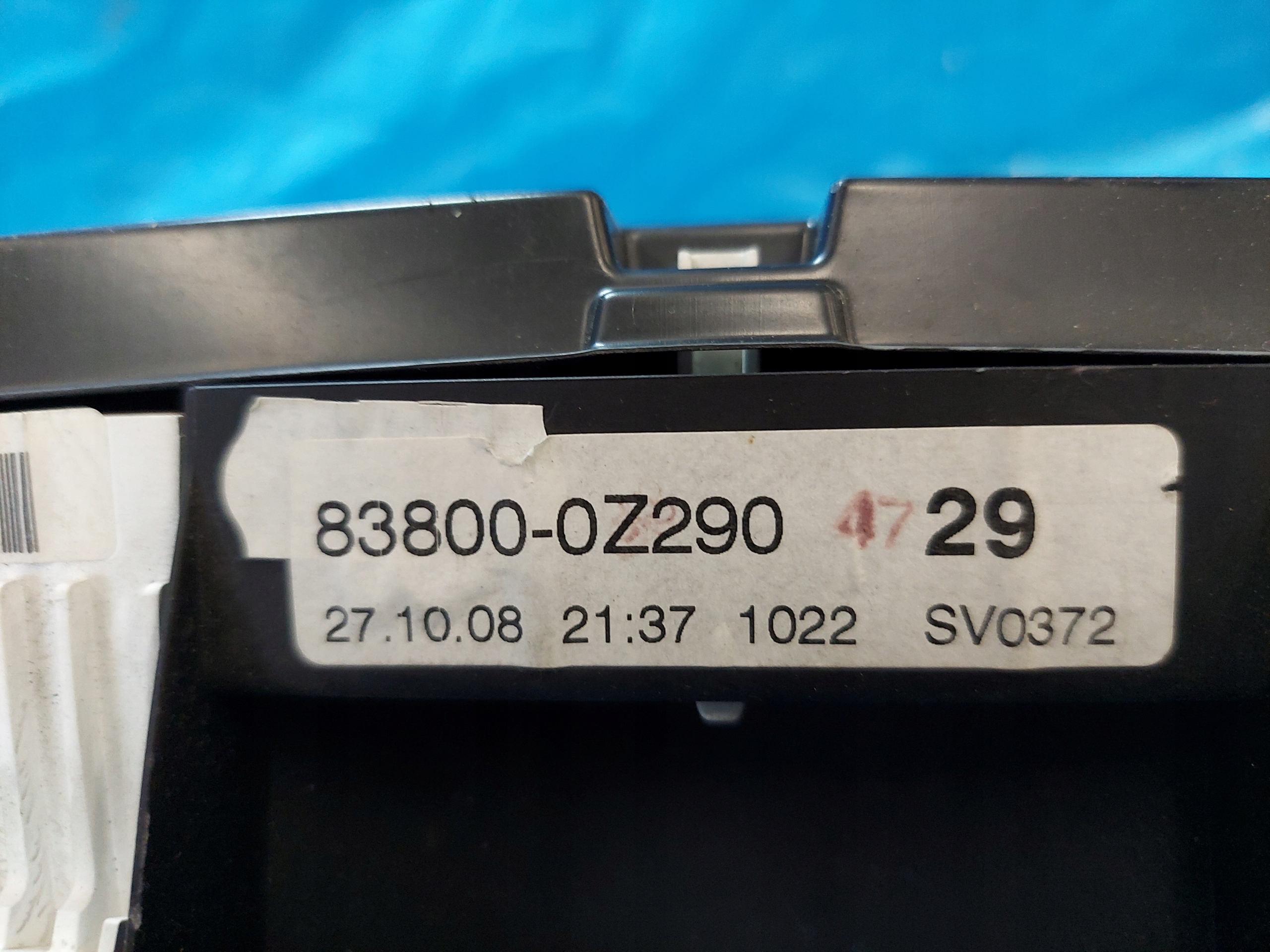 dials clock AURIS 2008 R D4D 83800-0Z290