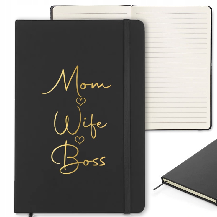 

Notes Czarny Z Gumką A5 Dla Mamy Gold