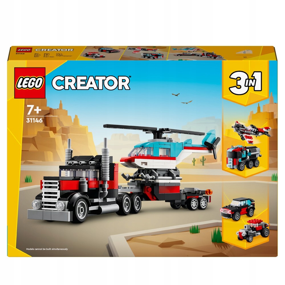 Lego Creator 3v1 Nákladní auto a vrtulník 31146