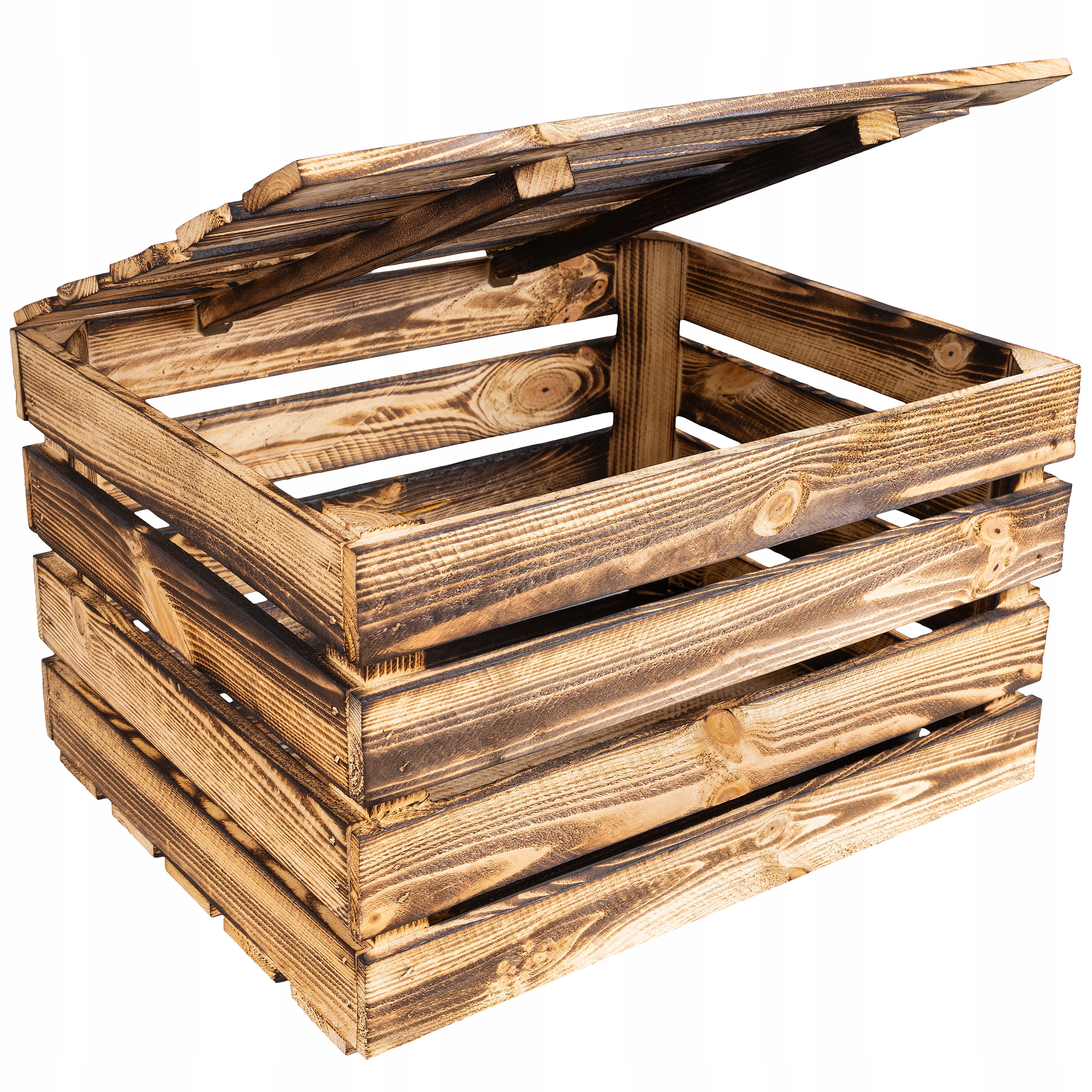 

Kufer opalany skrzynia z drewna pudełko 50x40x30cm