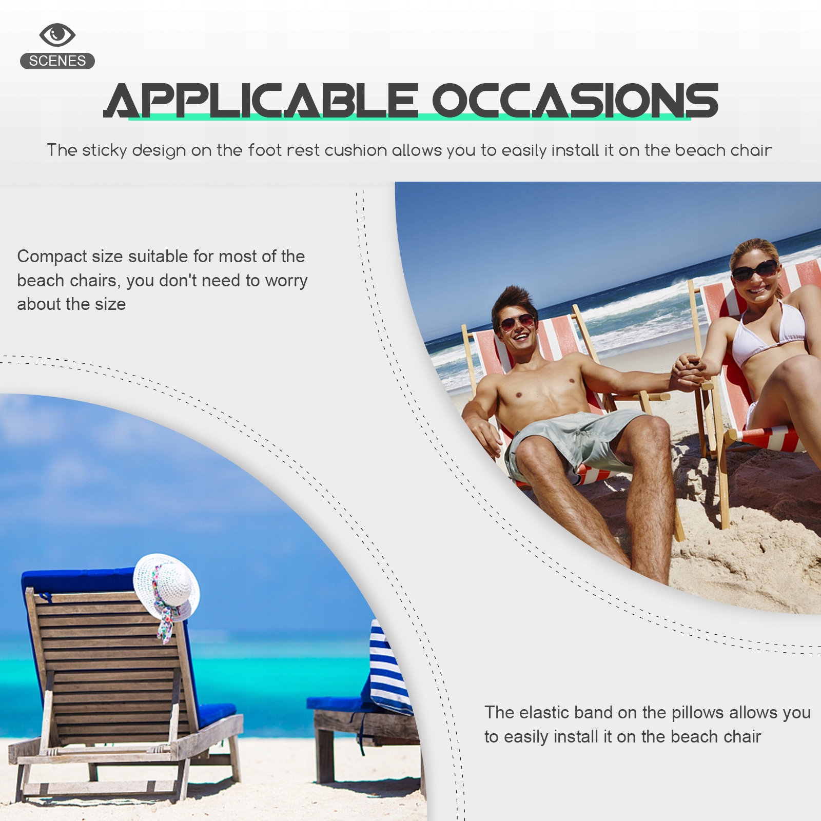 KRZESŁO PLAŻOWE PODUSZKA Z GĄBKI KRZESŁO PODRÓŻNE SKŁADANE Marka bez marki