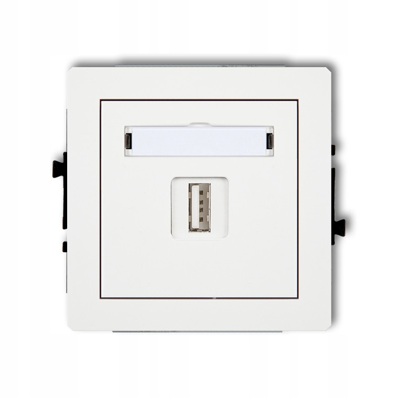 

Karlik Gniazdo Usb 5V 1A Białe Ładowarka DCUSB-1