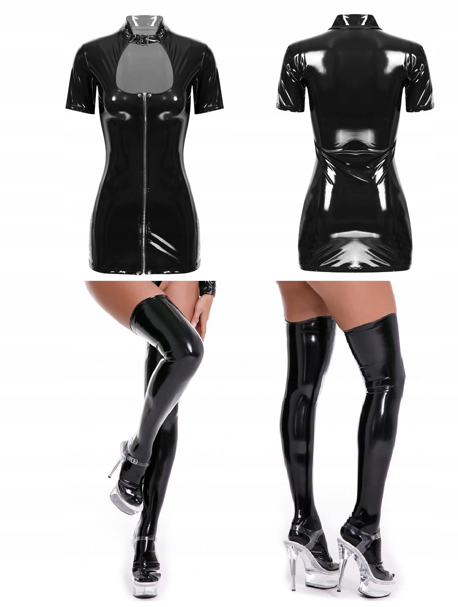 SEXY KOMPLET STRÓJ SUKIENKA DAMSKA KOSTIUM HIT XXL Rozmiar XXL