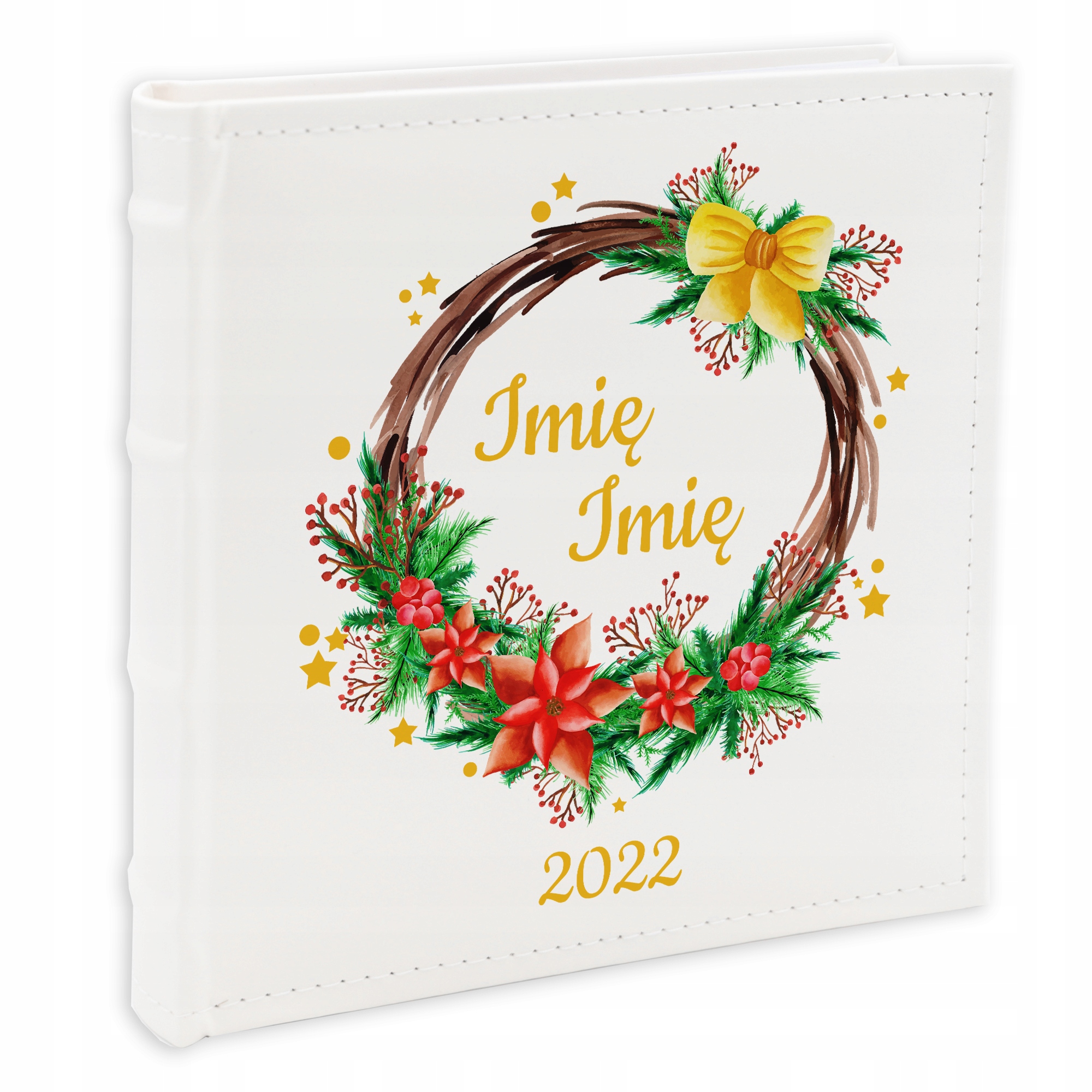 Album na fotografie 10x15 cm Bílý Vánoční Věnec Kreator Projekt