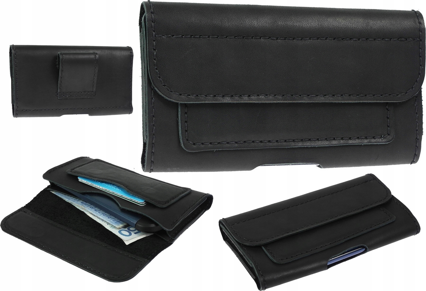 Ručne Šitá Kožená Kabura Bk Samsung Galaxy M21