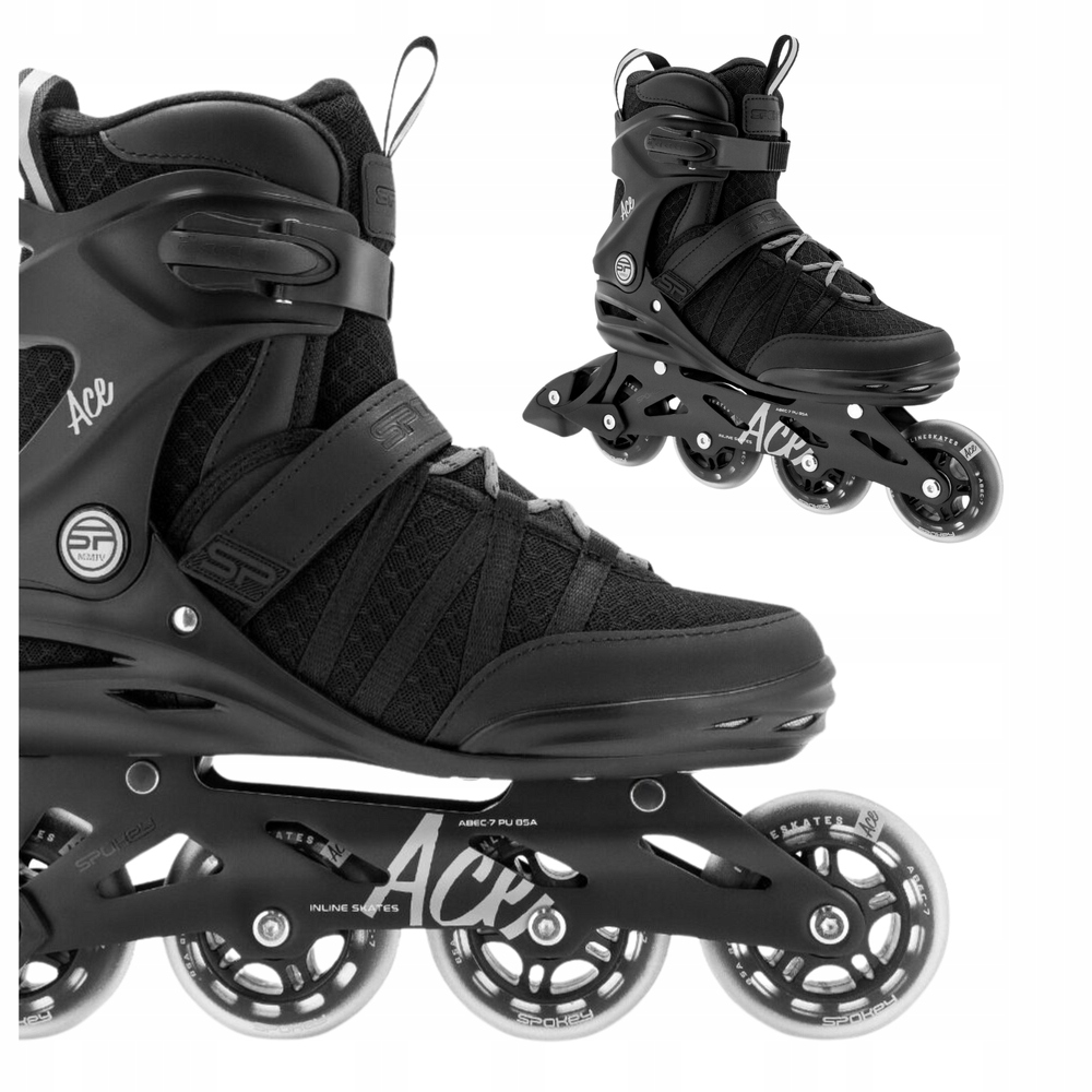 Kolečkové Brusle pro dospělé Pánské rekreační kaučukové kolečka ABEC-9 Spokey 43