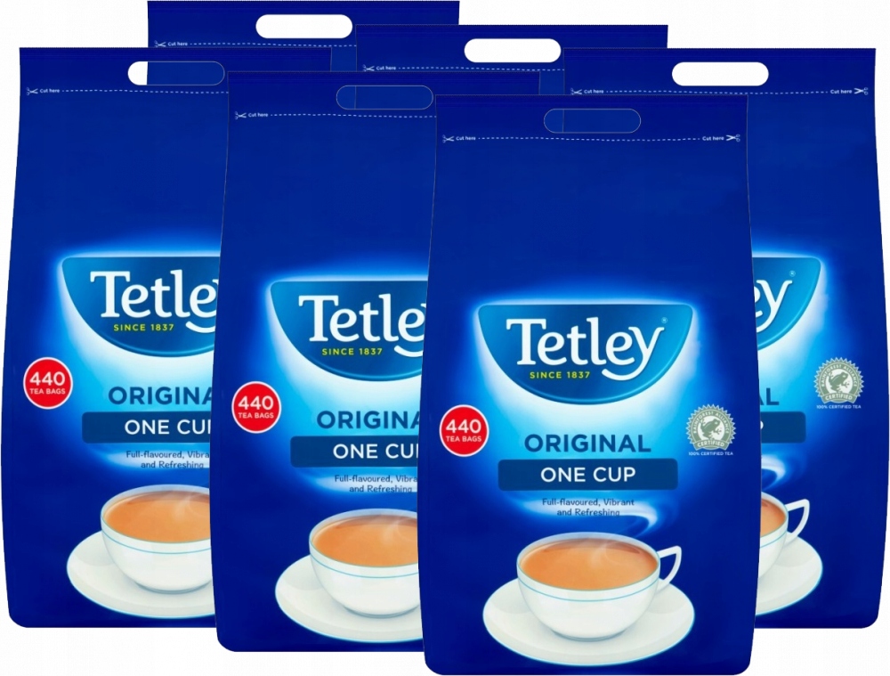 Herbata Tetley Original Duże Opakowanie 440 szt Torebki x6