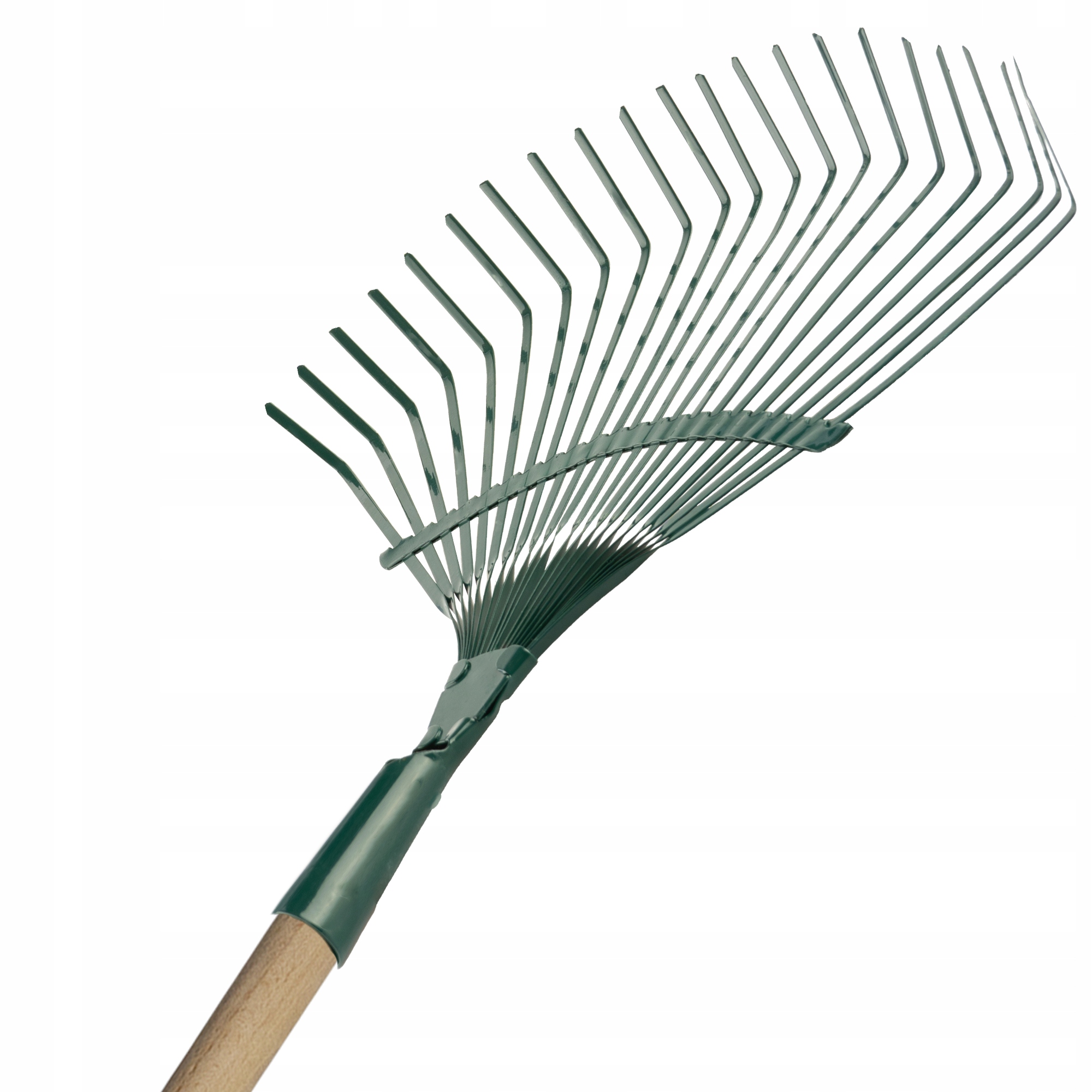 GRABIE DO LIŚCI TRAWY OGRODOWE METALOWE TRZON DREWNIANY GRABKI Z TRZONEM Długość narzędzia 183 cm