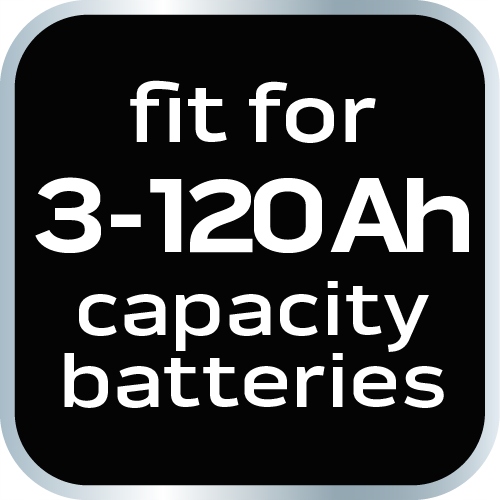 Prostownik automatyczny 10A/160W, 3-200Ah, do akumulatorów kwasowych / AGM Natężenie maksymalne 10 A