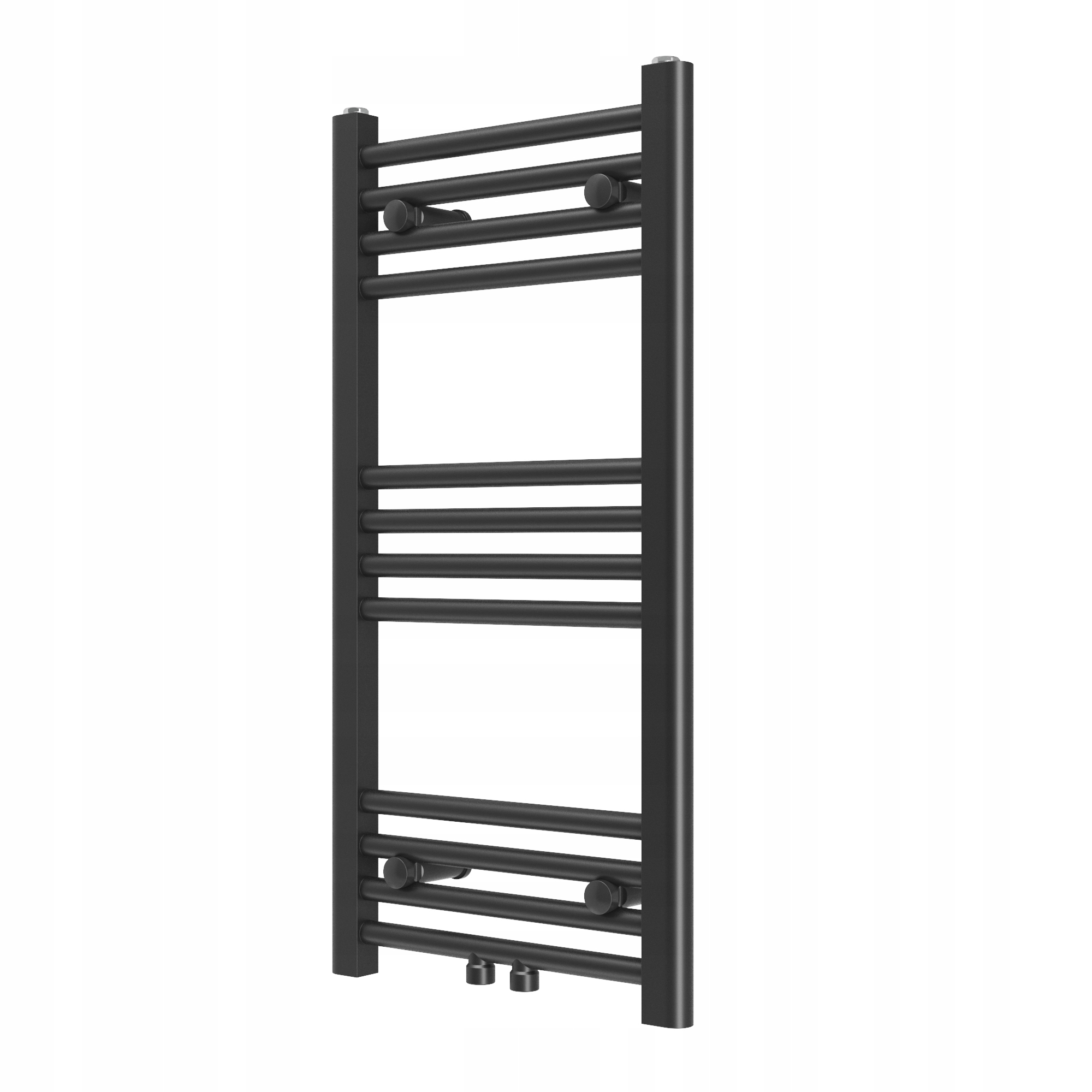 Čierny Kúpeľňový Ohrievač Kaloryfer Moderný Rebríkový 80x40 cm Raven