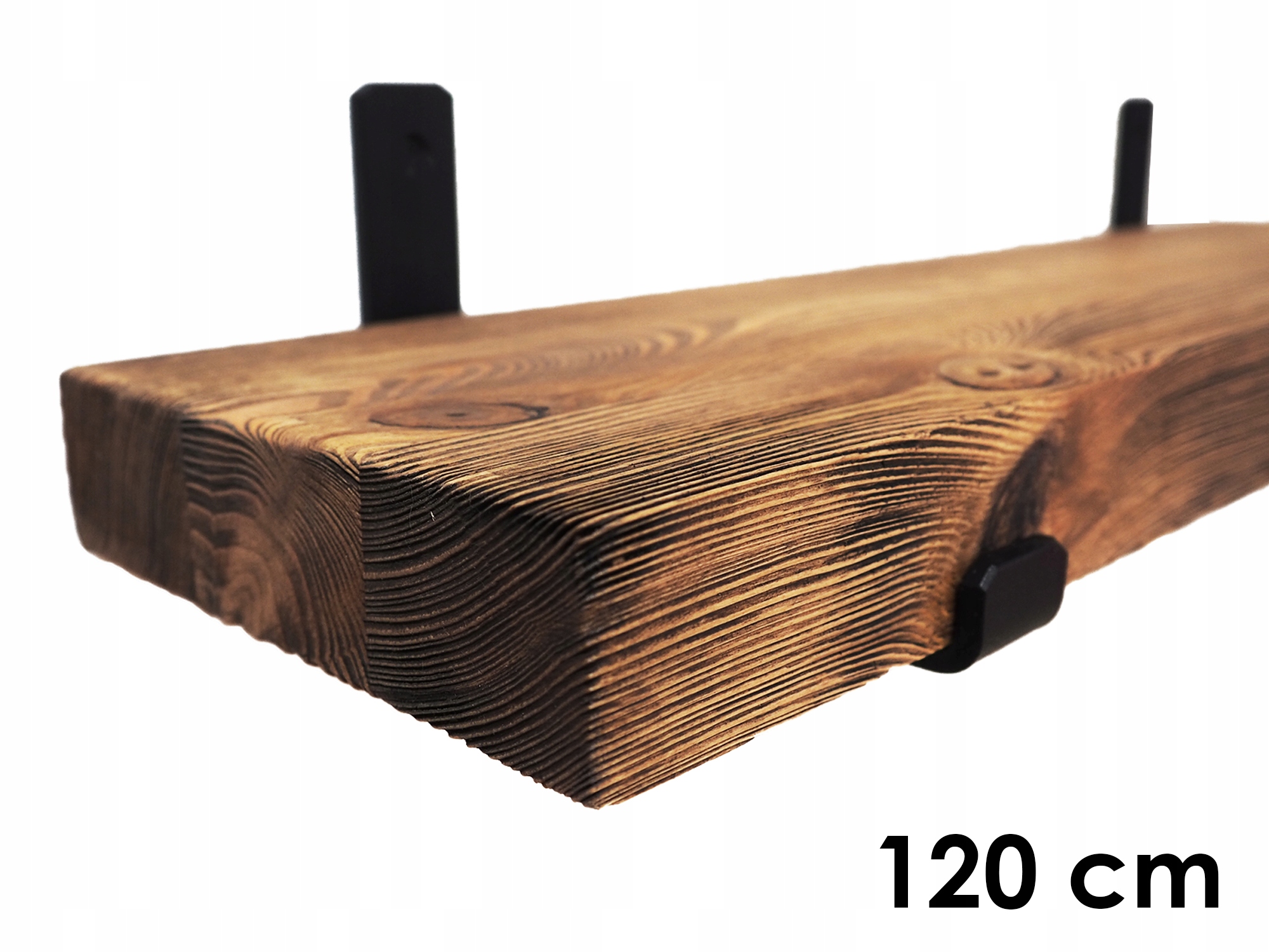 

Półka Loft z drewna litego drapana 120 cm