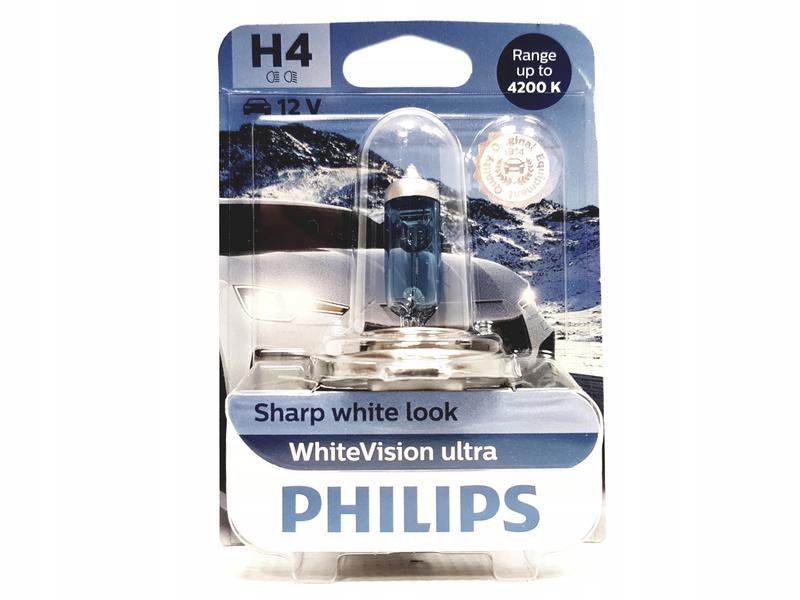 

Philips White Vision Ultra +60% H4 12V 60/55W
