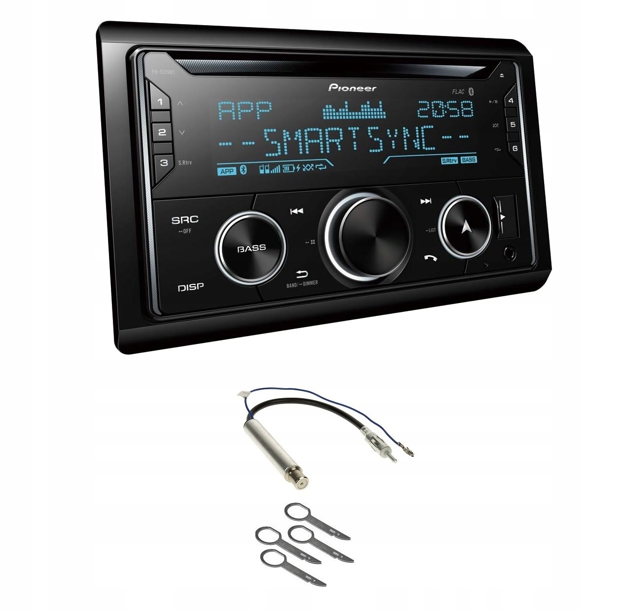 Autorádio Pioneer FH-S720BT Bluetooth Vw Passat B5 Konektor a kľúče