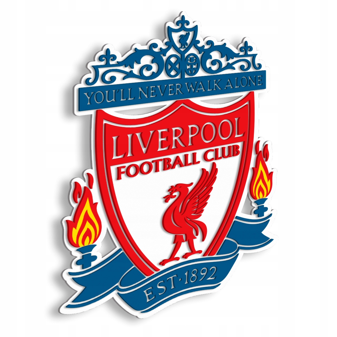 Dřevěný 3D obraz Fotbal Liverpool Nástěnná Dekorace Dárek