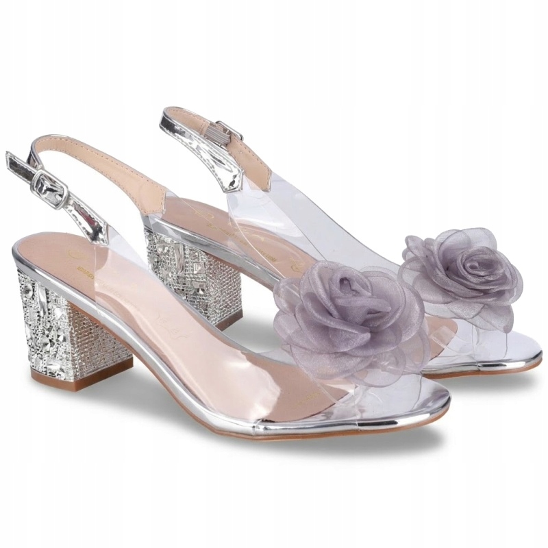 Dámské transparentní sandály D&a S.Barski MR61-9011 Silver VEL..39