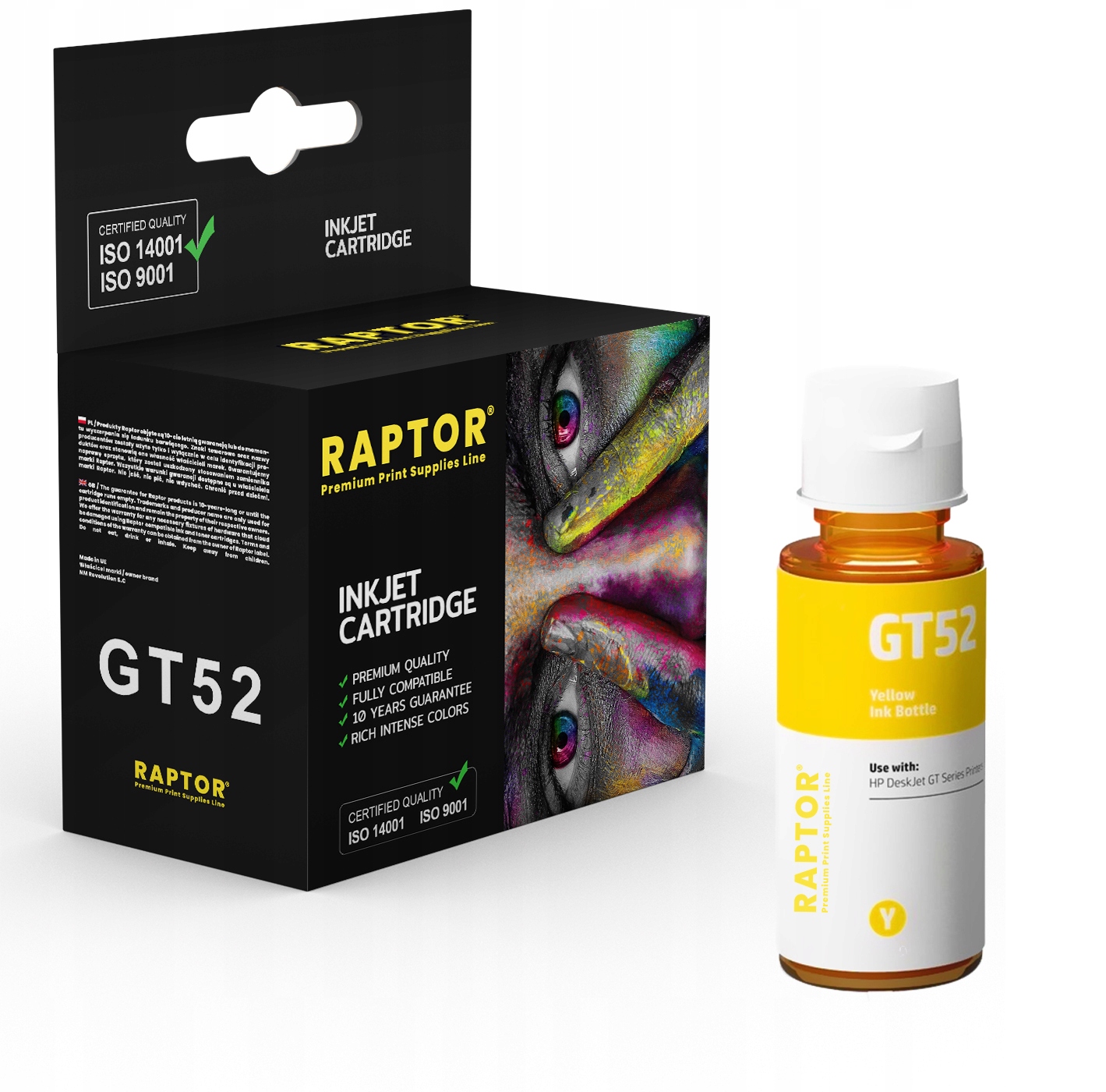 

Tusz do Hp DeskJet GT52Y GT5810 GT5820 Żółty
