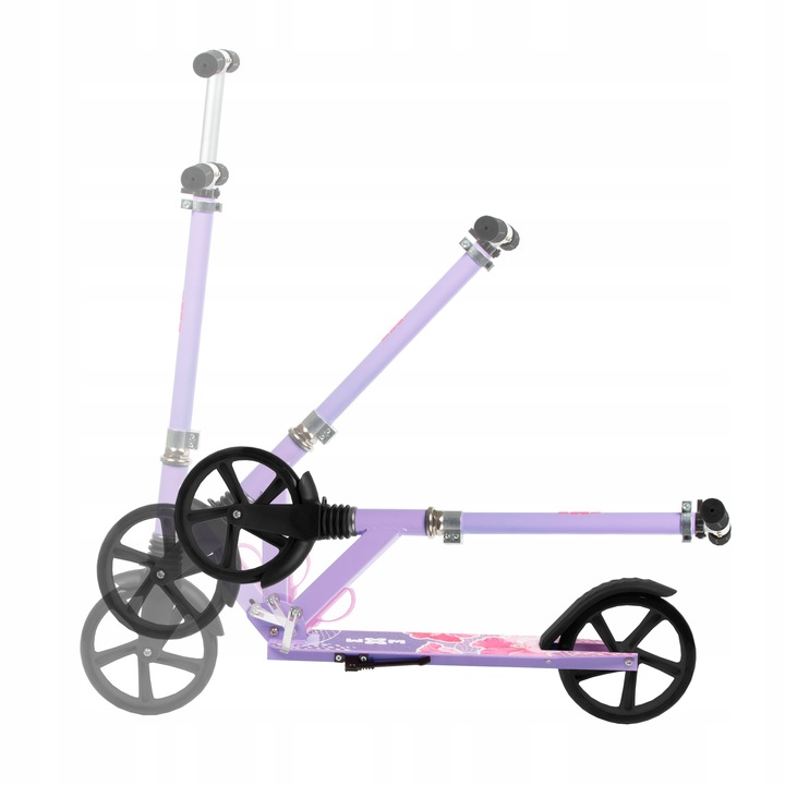 Hulajnoga składana duża amortyzator WXM Driff Hibiscus koła 200 mm Cechy dodatkowe składana stopka