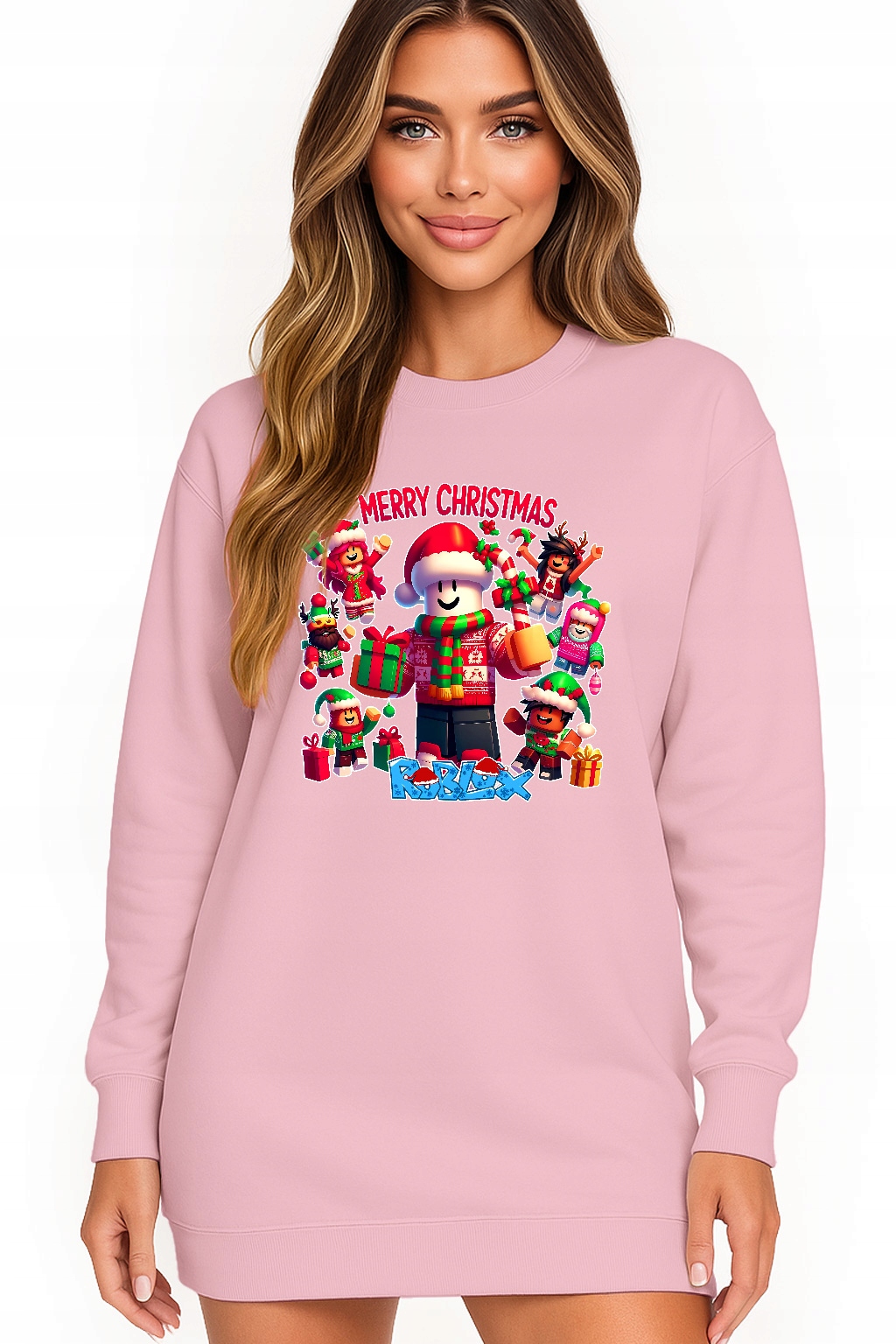 Mikina Vánoční Oversize Šaty Roblox Dárek K Vánocům S