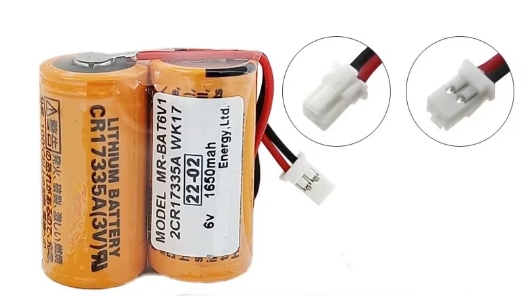 Bateria litowa MR-BAT6V1 2CR17335A WK17 6V 1650mAh Plc z białymi złączami