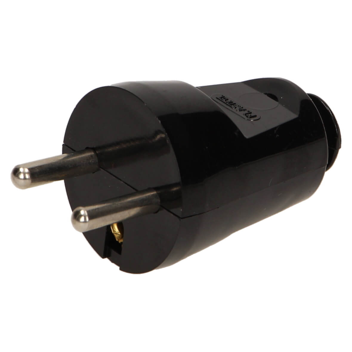 

Wtyczka prosta z uziemieniem 16A 230V czarna WT-30