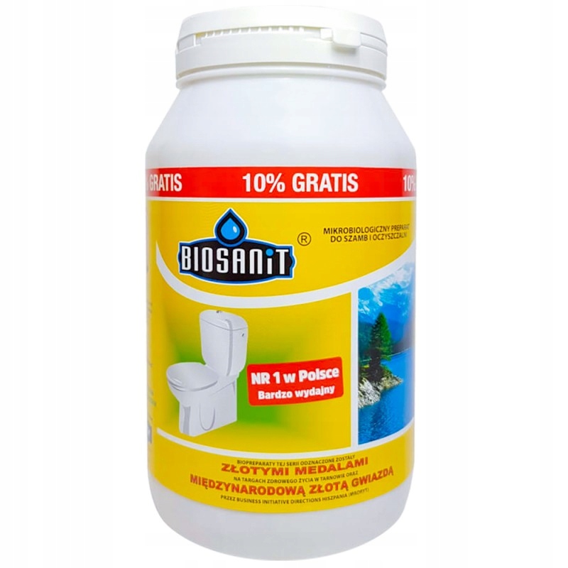 

Biosanit Bakterie do oczyszczalni szamba 1,1 Kg