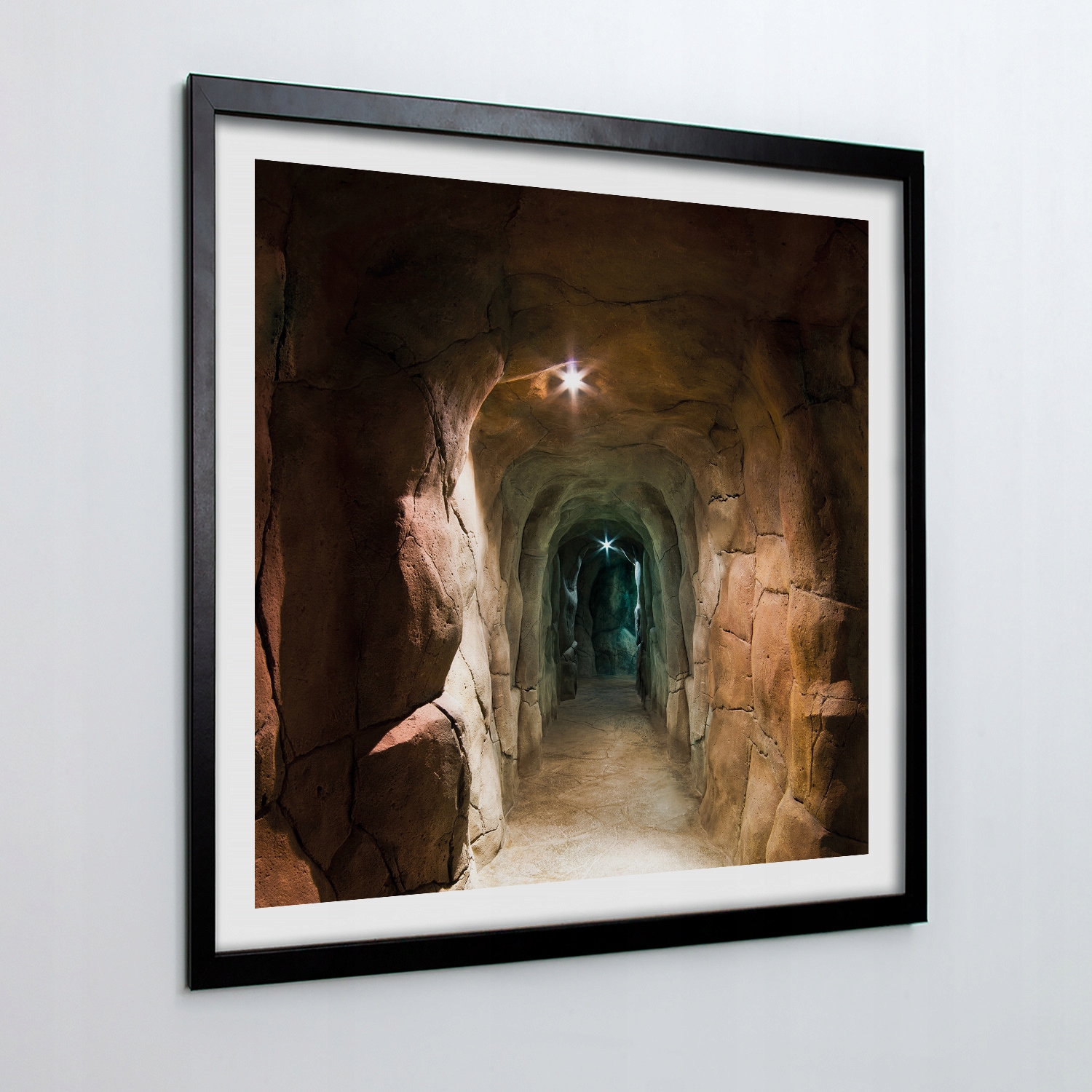 Fotoobraz na zeď Skály tunel sklep 50x50 cm