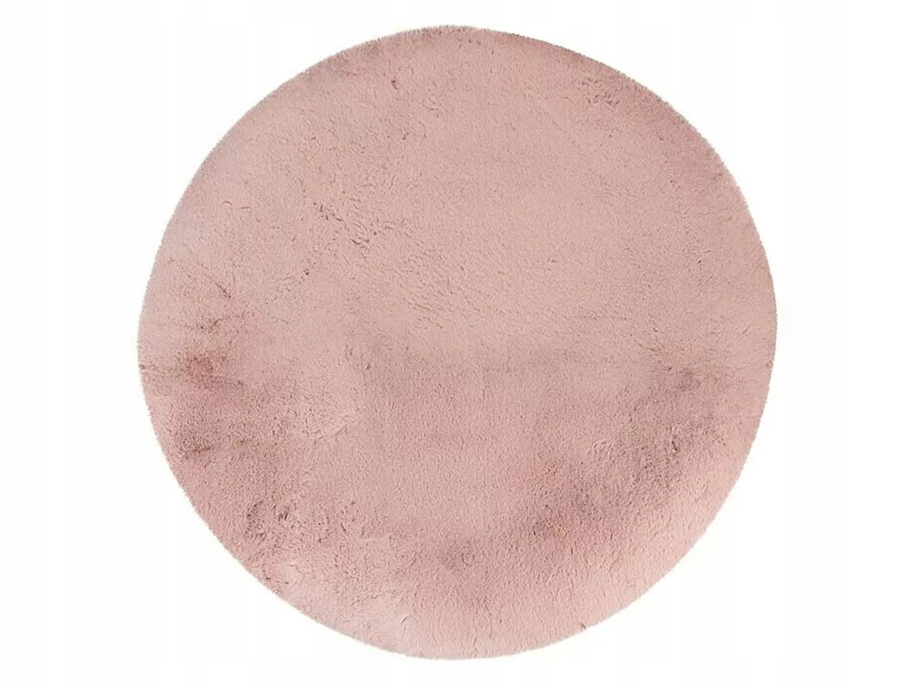 Kožešinový koberec Happy, růžová, průměr: 160 cm, 100% polyester (vlas)