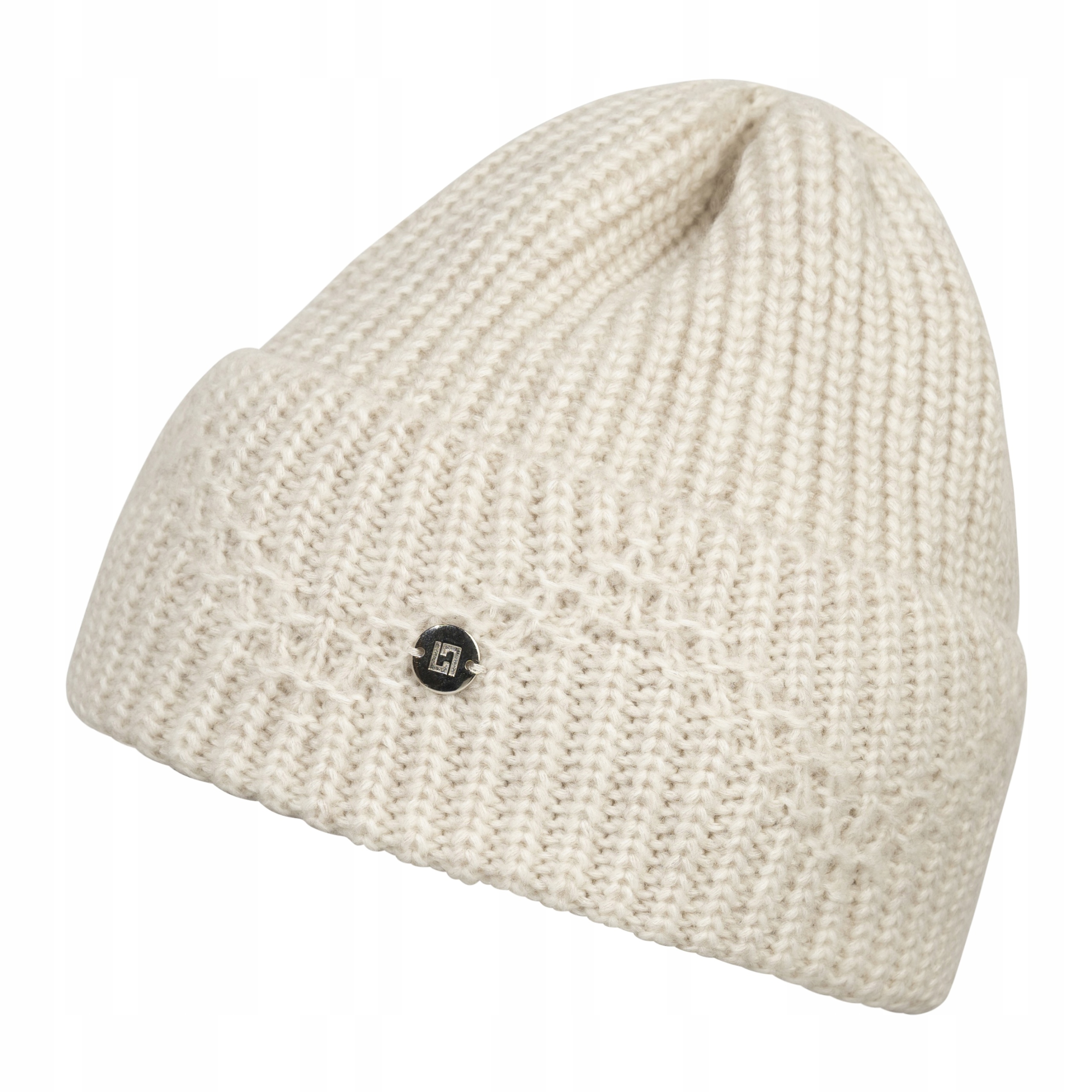 Světle béžová dámská čepice čepice z Merino Vlny čepice s ohybem Loman Olava Pl