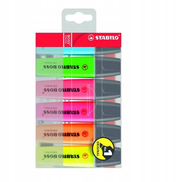 

Zakreślacz Stabilo Boss original 6szt. mix