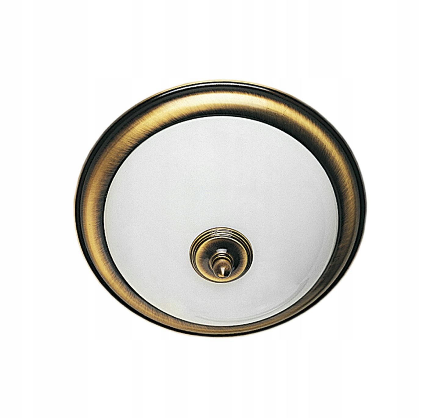 Stropné Svietidlo Jupiter Patina Biela Sklenená Tienidlo 2xE14 31 cm Závesný Dom