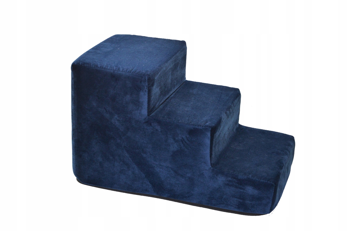 Levně Schody Pro Psa Kočku 30 CM Plošina Modré