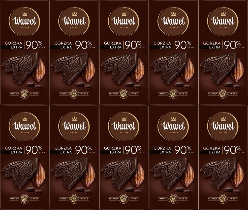 Czekolada Gorzka Premium 90% Wawel x10