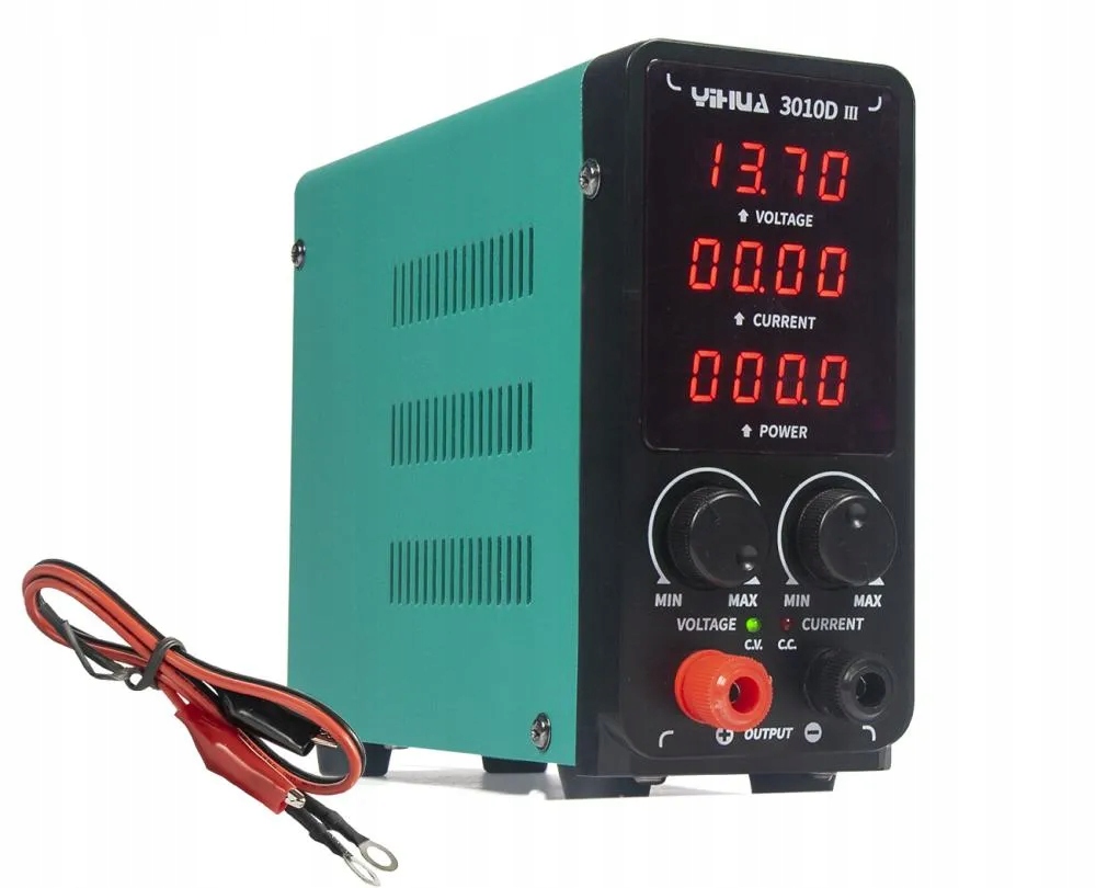 Jednokanálový napájací zdroj Yihua 3010D-III DC 30V 10A 300W CV CC impulzný