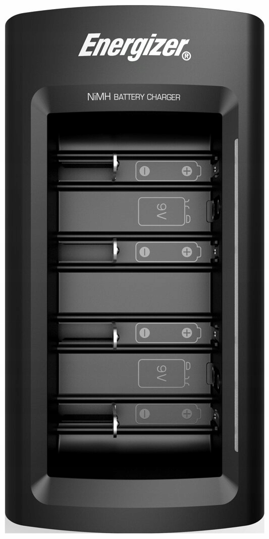 Ładowarka R6 R03 R14 R20 9V Energizer +2x aku 6F22 Model Universal