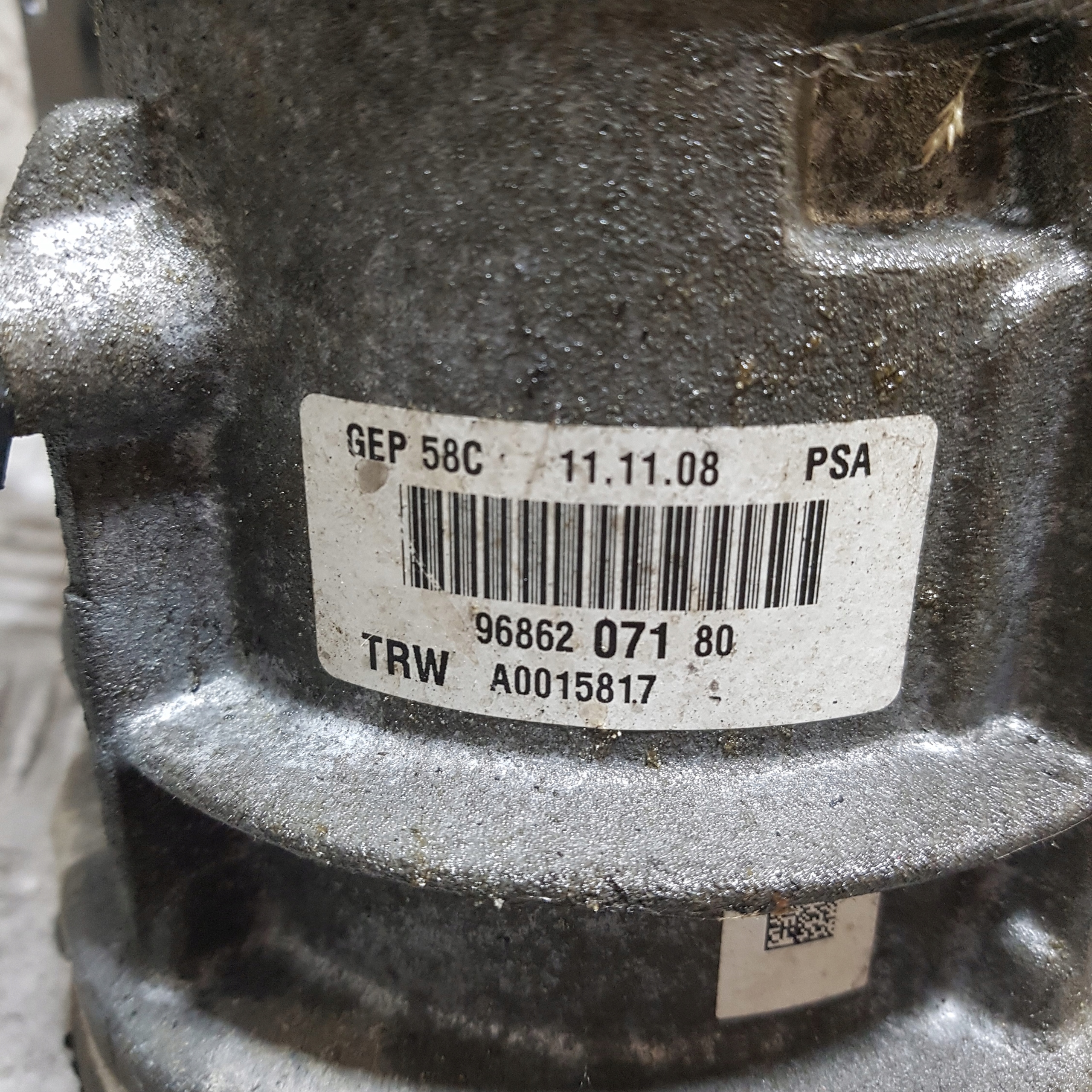 servo pump electrical PEUGEOT 308 A0015817 9686207180