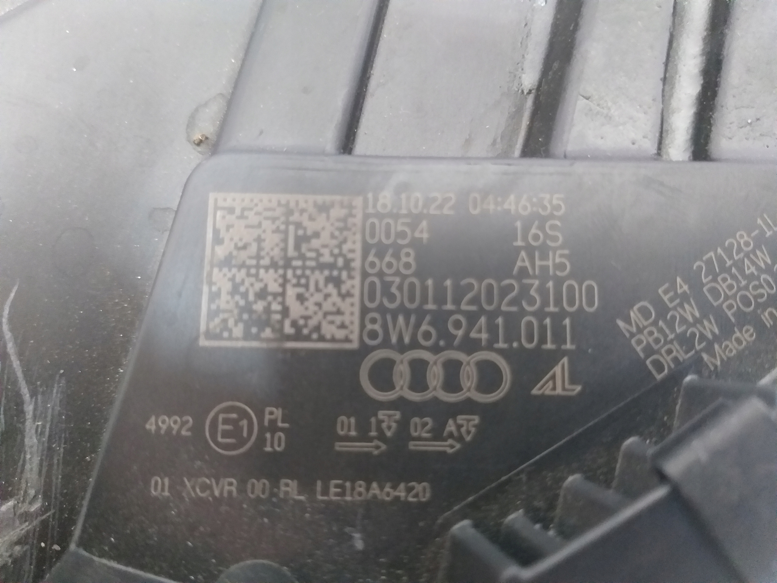 LIGHT FRONT LEFT AUDI A5 LIFT FULL LED 8W6941011