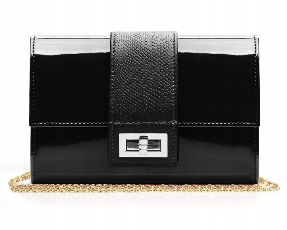 CZARNA KOPERTÓWKA TOREBKA WIZYTOWA M2 SOLOME