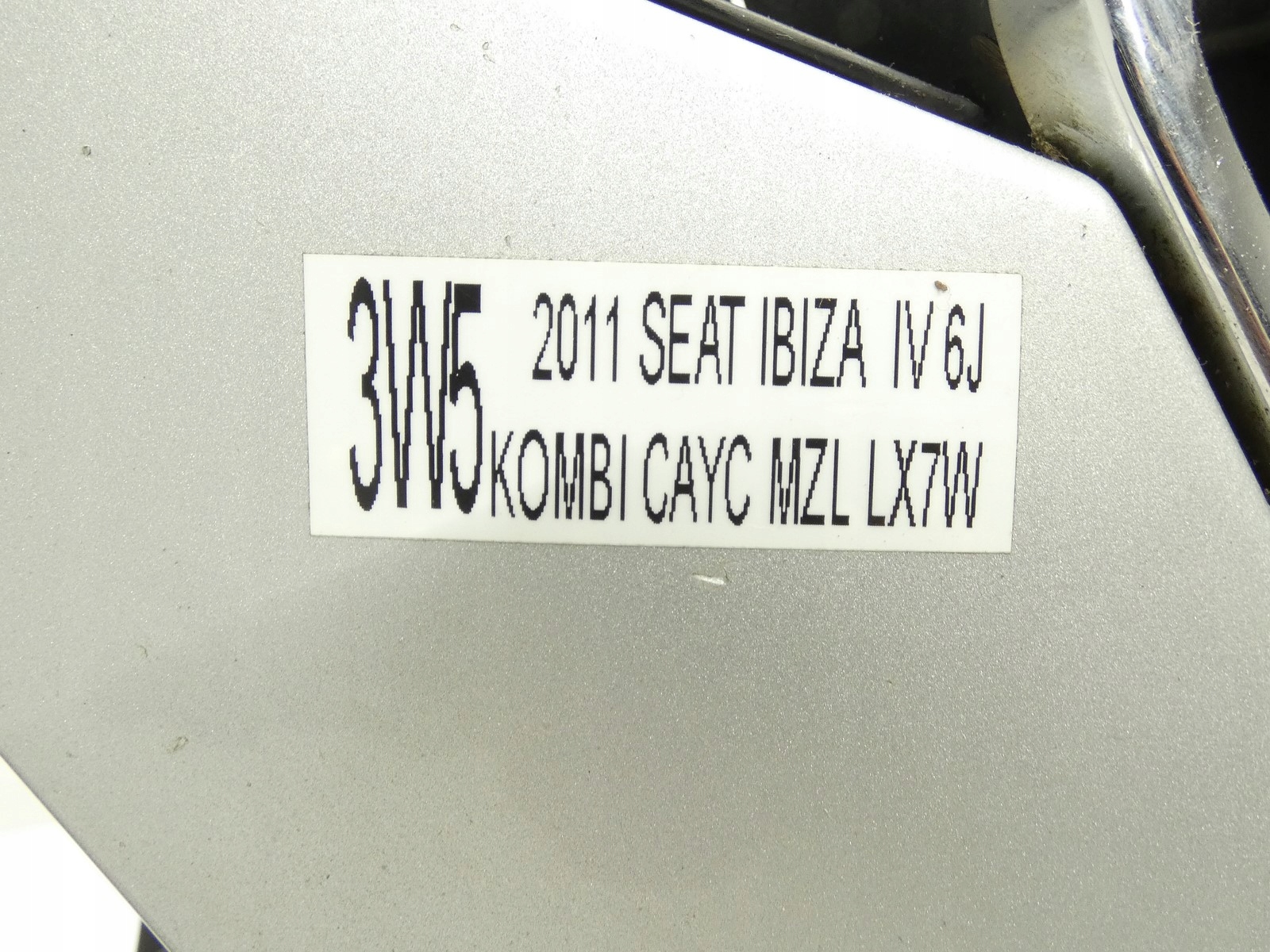 KPL bumper front front grill grille SEAT IBIZA IV 6J LX7W