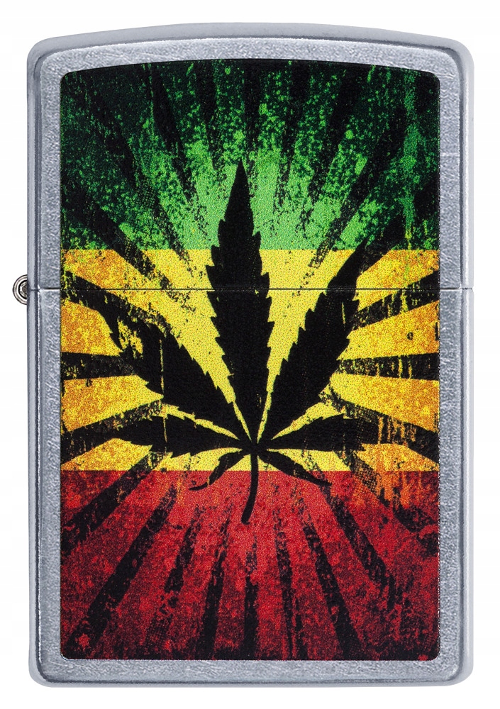 Originální zapalovač Zippo Rastafari s motivem listu jako dárek